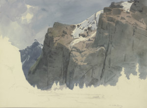 Alpine landscape, 1849. Creator: Carl Theodor Reiffenstein.