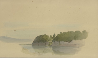 Flat landscape, c1850-1890. Creator: Carl Theodor Reiffenstein.