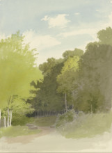 Parapet on a country road, 1864. Creator: Carl Theodor Reiffenstein.