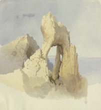 Arco Naturale on Capri, c1852. Creator: Carl Theodor Reiffenstein.