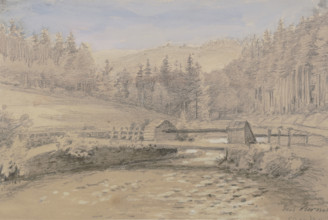 The Kirnitzsch Valley near Schandau, 1873. Creator: Eugen Friedrich Peipers.