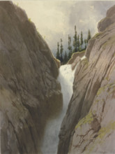 The Handeckfall, 1856. Creator: Carl Theodor Reiffenstein.