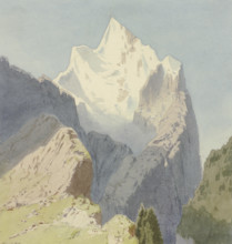 The glacial Rosenlaui, 1856. Creator: Carl Theodor Reiffenstein.