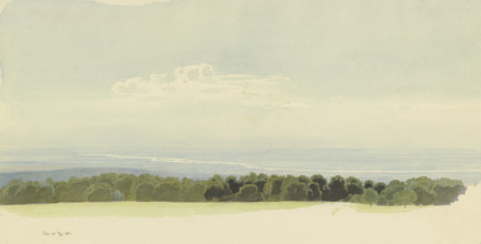 View from Platte Hunting Lodge across the Rheingau region, 1875. Creator: Carl Theodor Reiffenstein.