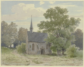 Chapel near Ockstadt, 1855. Creator: Carl Theodor Reiffenstein.