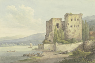 The Lower Castle (Bromserburg) near Rudesheim am Rhein, 1803. Creator: Georg Melchior Kraus.