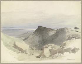 The Devil's Wall near Blankenburg in the Harz Mountains, 1844. Creator: Carl Theodor Reiffenstein.