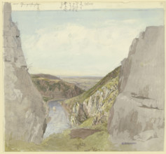 View from the Rheingrafenstein into the Nahe Valley, mid-late 19th century. Creator: Carl Morgenstern.