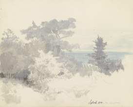 View from Langenhain over the plain, 1840. Creator: Carl Theodor Reiffenstein.