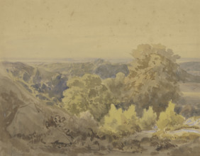 Autumn landscape near the Taunus, mid-late 19th century. Creator: Karl Peter Burnitz.