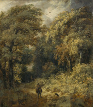 Forest Path with People Strolling, c1646. Creator: Jacob van Ruisdael.