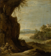 Southern Landscape with St Anthony the Hermit, c1645-1650. Creator: David Teniers II.