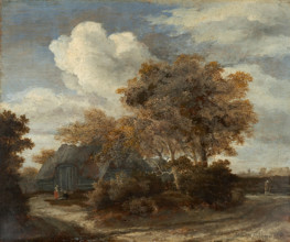 Hut along a Roadside, 1659. Creator: Meindert Hobbema.