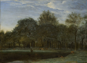 Forest Clearing with Grazing Deer, 1658. Creator: Adriaen van de Velde.