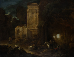 Landscape with Ancient Ruins, 1643. Creator: Abraham van Cuylenborch.