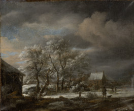 Winter Landscape with Snow-covered Trees, c1670-1680. Creator: Jacob van Ruisdael.