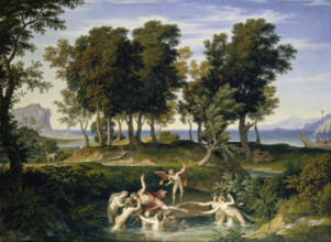 Landscape with the Rape of Hylas, 1832. Creator: Joseph Anton Koch.