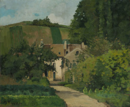 View of the Côte Saint-Denis, Pontoise, c1867. Creator: Camille Pissarro.