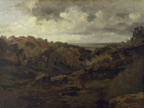 Italian Landscape near Marino in Autumn, 1826-1827. Creator: Jean-Baptiste-Camille Corot.