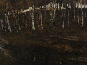 Birch Forest, 1880. Creator: Carl Schuch.