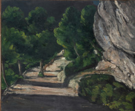 Landscape. Road with Trees in Rocky Mountains, 1870-1871. Creator: Paul Cezanne.