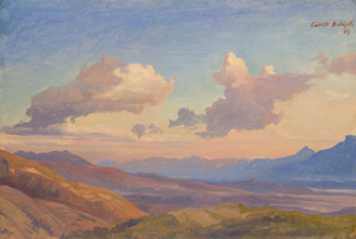 Landscape in the Sabine Mountains, 1839. Creator: Johann Wilhelm Schirmer.