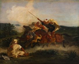 Fantasia arabe, 1833. Creator: Eugene Delacroix.