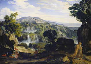 The Waterfalls of Tivoli, 1817. Creator: Carl Philipp Fohr.