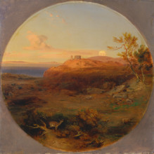Greek Landscape on the Island of Aegina, 1842-1845. Creator: Carl Rottmann.