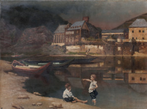 River Scenery, c1889. Creator: Karl von Pidoll.