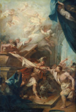 The Appearance of a Female Martyr (?), c1730. Creator: Pietro Antonio Magatti.