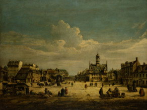 Dresden Neustadt with a View Towards the North, after 1750. Creator: Unknown.