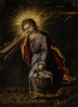 The Christ Child Carrying Passion Instruments, (1610-1630 ?). Creator: Flemish workshop of Hieronymus Wierix.