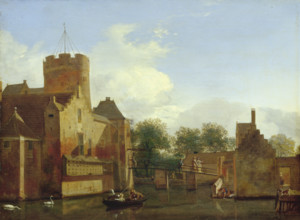 Loenerslot Castle in Holland, c1665-1670. Creator: Jan van der Heyden.