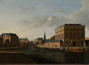 The two Synagogues in Amsterdam, c1680-1685. Creator: Gerrit Berckheyde.
