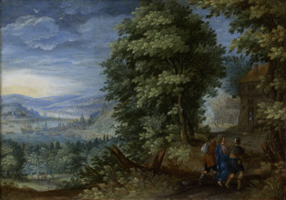 The Walk to Emmaus, c1600. Creator: Flemish Master.