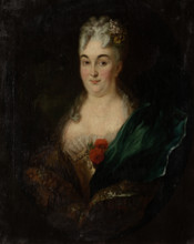 Portrait of Maria Justina von Lersner, c1700-1730. Creator: German Master.