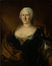 Portrait of Anna Sybilla von Holzhausen, née zum Jungen, c1735-1745. Creator: German Master.