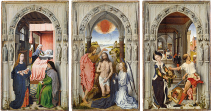 St John Altarpiece (after Rogier van der Weyden), c1510. Creator: Dutch Master.