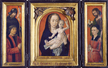 Triptych with Virgin and Child, c1475-1480 (c1485-1490). Creator: Hugo van der Goes.