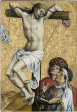 The Bad Thief to the Left of Christ; former exterior wing of the triptych: Saint John the...,c1430. Creator: Master of Flémalle;Robert Campin workshop.