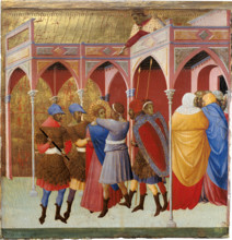 The Blinding of St Victor, c1351. Creator: Bartolommeo Bulgarini.