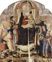 Virgin and Child Enthroned with Saints, c1475. Creator: Neri di Bicci.