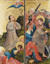 Agony in the Garden and Arrest of Christ, c1420. Creator: Master of the Middle Rhine.