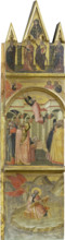 Saint John the Evangelist on Patmos, his Ascension, c1315-1360. Creator: Workshop of Pietro Lorenzetti.