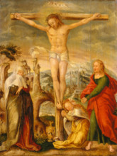 The Crucifixion, 1558. Creator: Workshop of Hans Mielich.