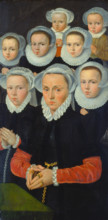 Shutter of an Altarpiece with Female Donors, c1570-1580. Creator: Flemish Master.