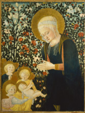 Madonna and Child with Angels in the Rose Arbor, c1475-1500. Creator: Pseudo Pier Francesco Fiorentino.