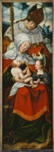 Virgin and Child, a Bishop Saint, and St Anne, left wing of an altarpiece, c1545-1550. Creator: Follower of Anton Woensam von Worms.