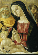 Virgin and Child with Saints Peter and Paul, c1485. Creator: Neroccio di Bartolomeo di Benedetto de' Landi workshop.